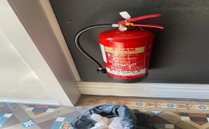Fire extinguisher servicing